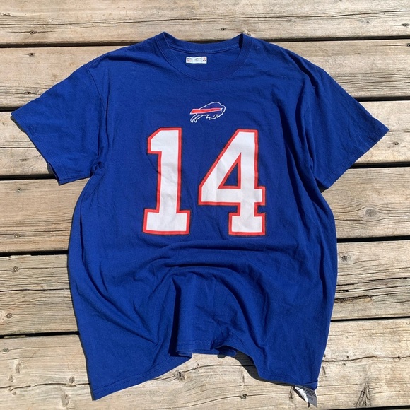 💙 Buffalo Bills #14 Stefon Diggs NFL Team Apparel T-Shirt – Size L - Picture 2 of 7